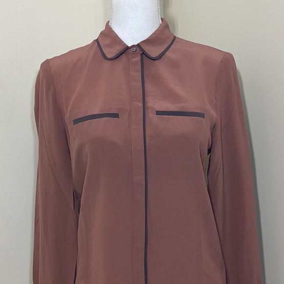 Day Bigger et Mikkelsen woman’s %100 silk shirt size 34 🇬🇧 Medium - Picture 4 of 7